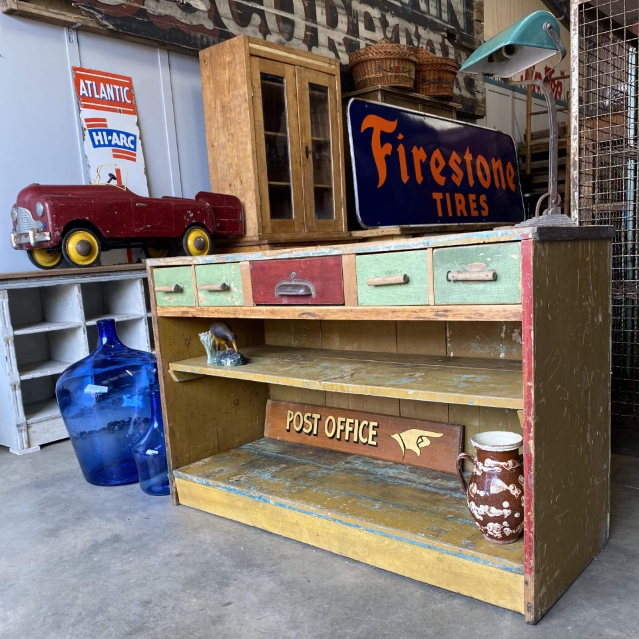 Vintage furniture, shop counter