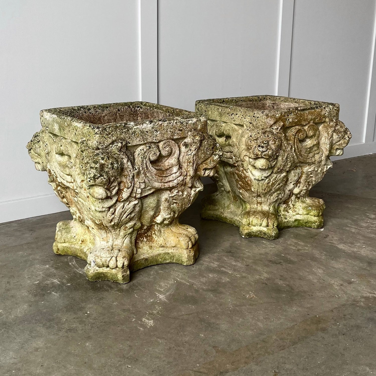 Antique garden planters