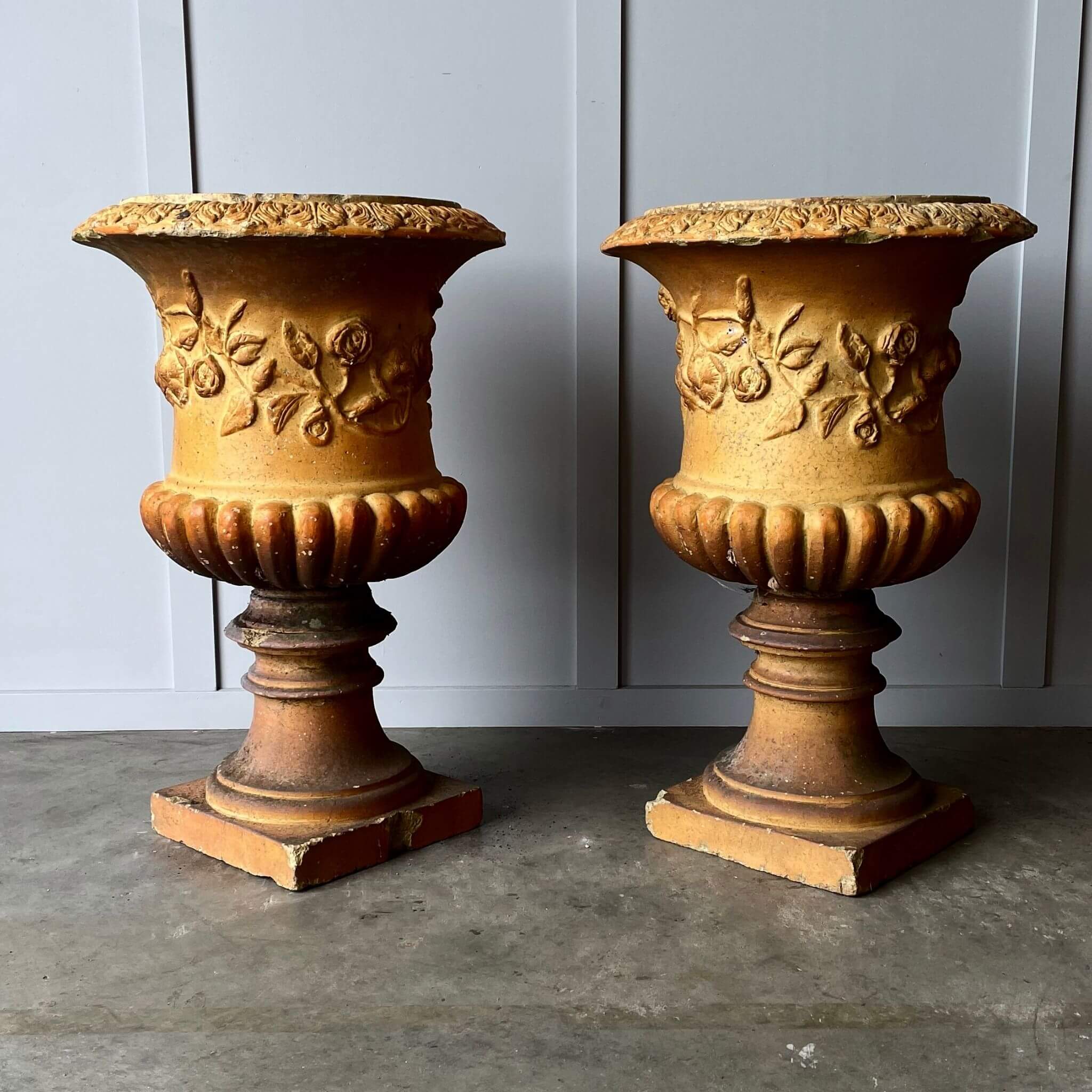 Vintage New Zealand Pottery Urns