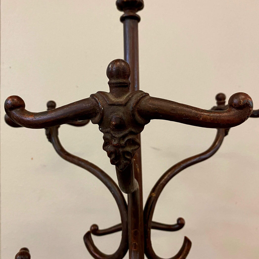 Faux Wood Grain Coat Stand