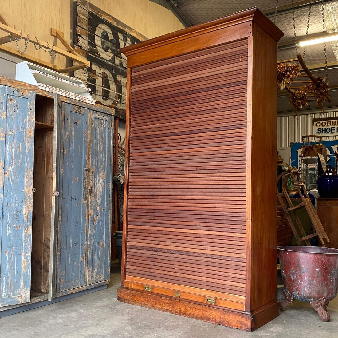 Vintage storage, post office native cabinet