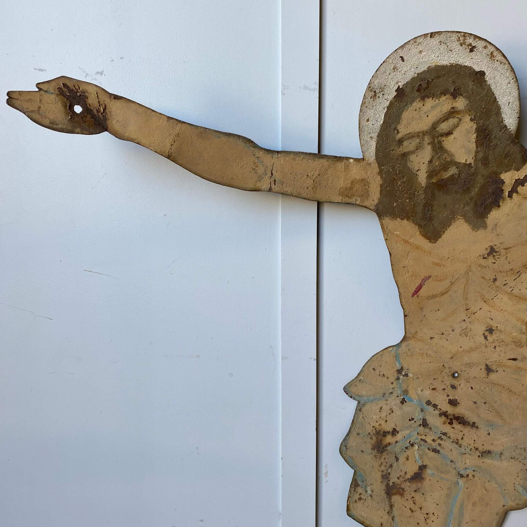 A antique crucified jesus