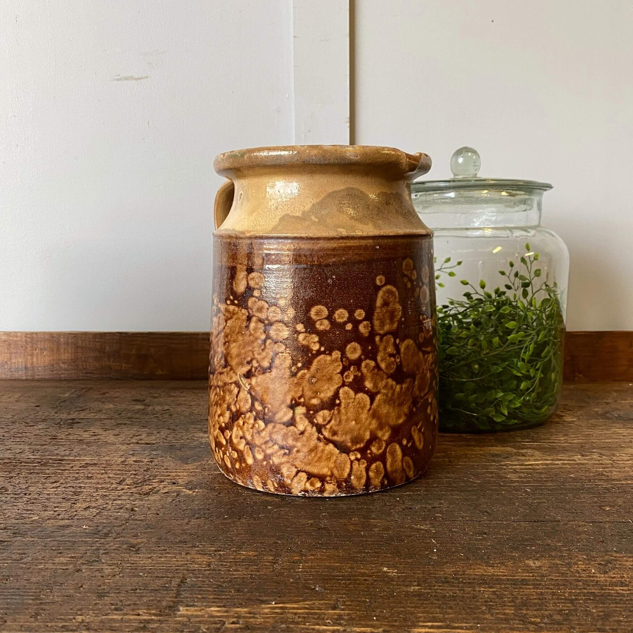 Brown vintage pot