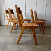 Mid century school chair with bag and coat holders