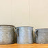 Vintage Galvanized Farm Buckets