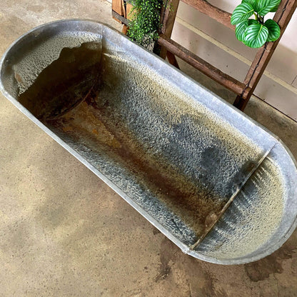 Vintage Tin Bath Tub