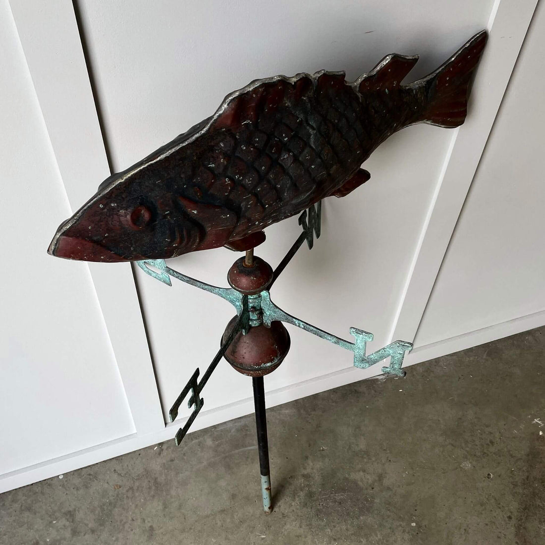 Antique fish weathervane