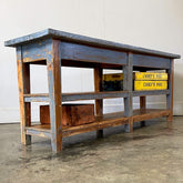 Zinc Top Narrow Table