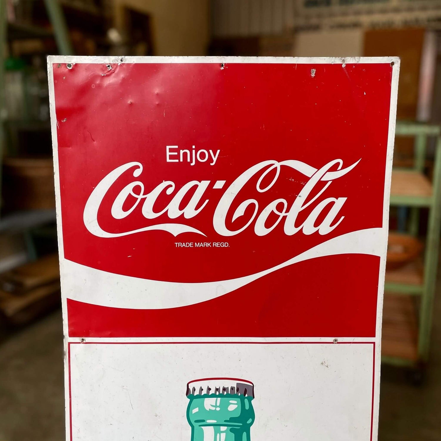 coca cola antique sign
